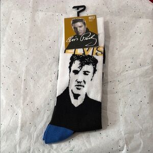 Men's Elvis Presley Black and Blue Socks